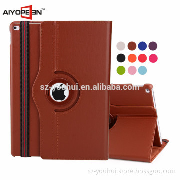 Hot sales PU leather 360 rotating case for ipad pro 12.9 '' smart cover for ipad pro with brown color